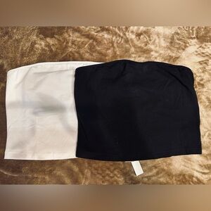 Black and White Tube Tops